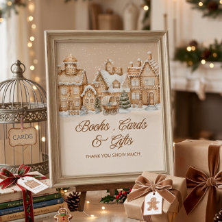 Es braucht ein Dorf Winterhaus-Baby-Party Poster