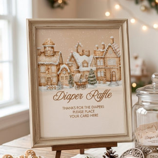 Es braucht ein Dorf Winterhaus-Windel-Raffle  Poster