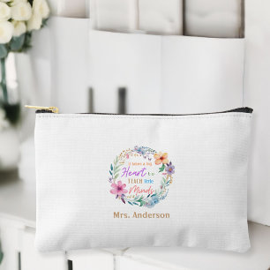 "Es braucht ein großes Herz" Blues, Geschenk für L Zubehörtasche