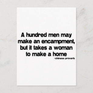 Es braucht ein weibliches Zitat Postkarte