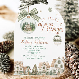 Es braucht eine neutrale Babydusche für das Dorfge Einladung