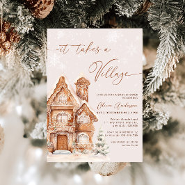 Es braucht eine Weihnachts-Weihnachtsdusche Einladung