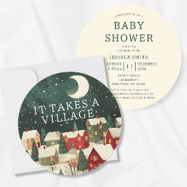 Es braucht eine Whimsical Winter Baby Dusche Einladung