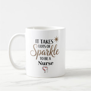 Es braucht Funkeln, um eine personalisierte Kranke Kaffeetasse
