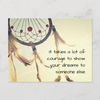 Es braucht Mut Postkarte