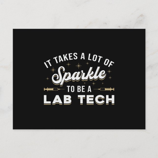 Es braucht viel spärliche Labrador Tech Laborgesch Postkarte (Vorderseite)