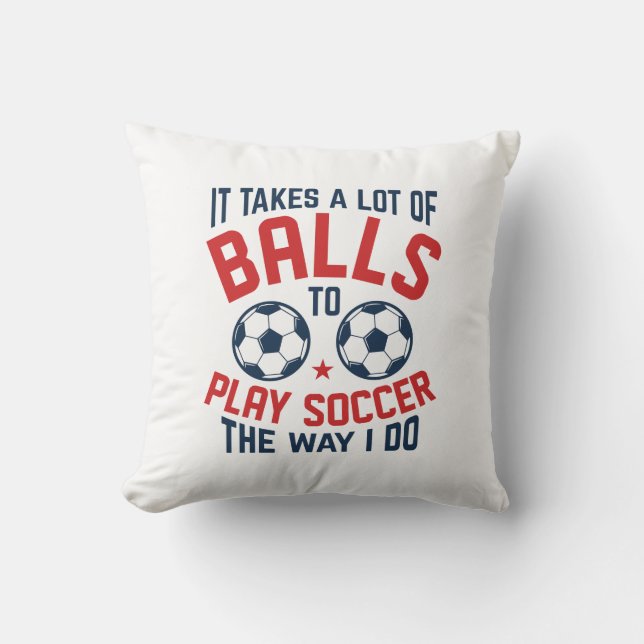 Es braucht viele Bälle Kissen (Vorderseite)