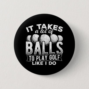 Es braucht viele Bälle, um Golf zu spielen, wie ic Button