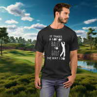 Es braucht viele Bälle, um Golf zu spielen, wie ic