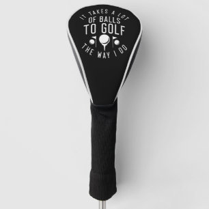 Es braucht viele Bälle, um so zu Golf zu spielen w Headcover