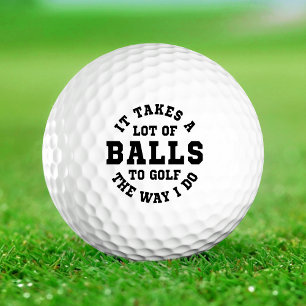 Es braucht viele Bälle, um so zu golfen, wie ich l Golfball