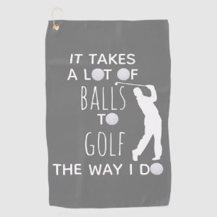 Es braucht viele Bälle, um zu Golf machen ich Golf Golfhandtuch
