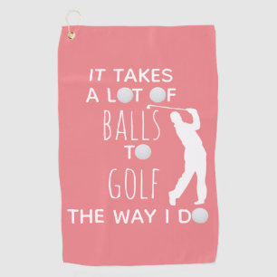 Es braucht viele Bälle, um zu Golf machen ich Golf Golfhandtuch