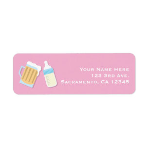 Es braut sich ein Baby Brauerei Bierkrüge Rosa Dus