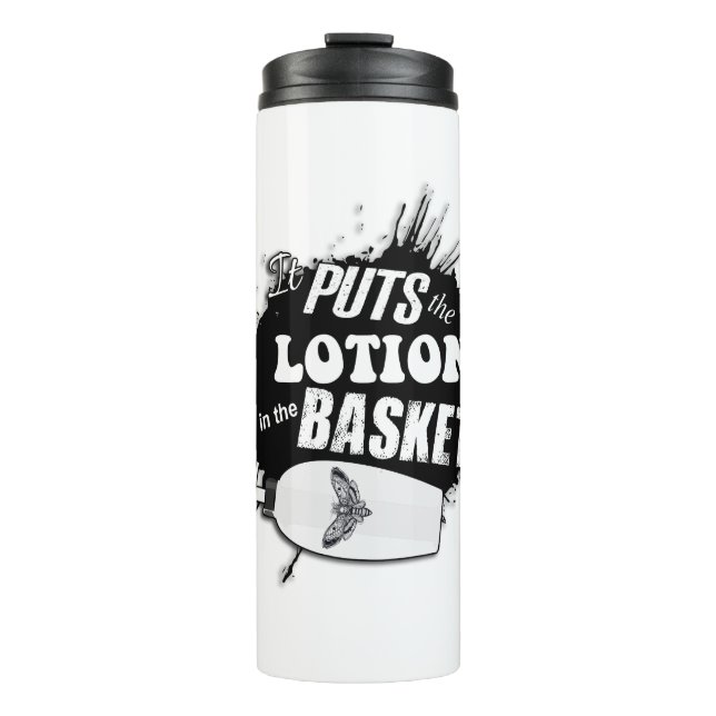 Es bringt die Lotion in den Korb Thermosbecher (Vorderseite)