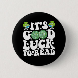 Es bringt Glück, den St. Patricks Day Disco Ball z Button