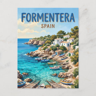 Es Caló de Sant Agustí Formentera Spanien Postkarte
