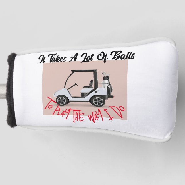 Es dauert eine Menge Balls Golf Head Cover Golf Headcover (Vorderseite)