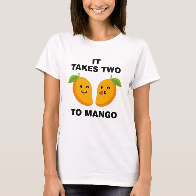 Es dauert zwei bis Mango T-Shirt (Vorderseite)
