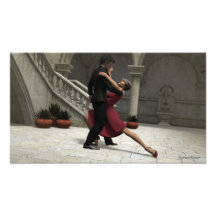 Es dauert zwei bis zwei Tango Foto Print