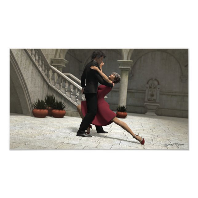 Es dauert zwei bis zwei Tango Foto Print (Vorne)