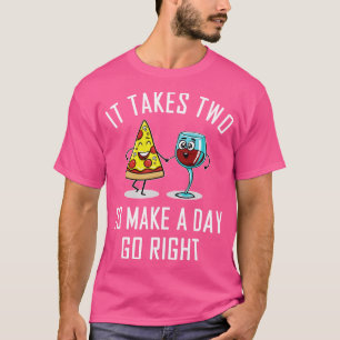 Es dauert zwei, um einen Tag lang den richtigen Pi T-Shirt