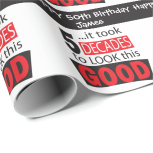 Es dauerte 5 Jahrzehnte, um diesen guten   Geschenkpapier