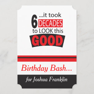 Es dauerte 6 Jahrzehnte, um dieses Good  60. Einladung