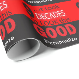 Es dauerte 9 Jahrzehnte, um diesen guten 90. Geschenkpapier