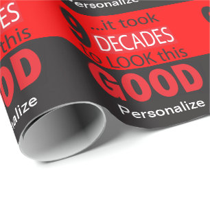 Es dauerte 9 Jahrzehnte, um diesen guten 90. Geschenkpapier