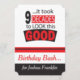 Es dauerte 9 Jahrzehnte, um dieses Gut zu sehen  9 Einladung