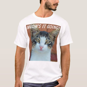 ES DES MEOWS GEHEND? Niedliche Kätzchen-Katzen-T - T-Shirt