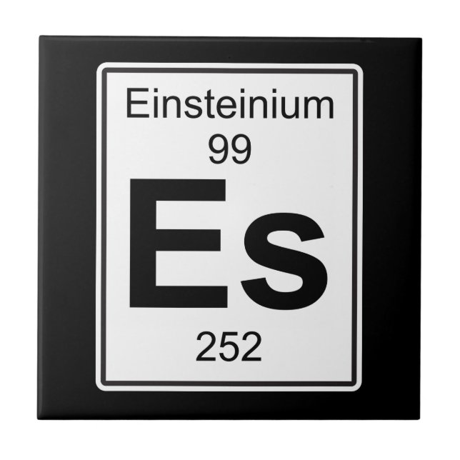 Es - Einsteinium Fliese (Vorderseite)