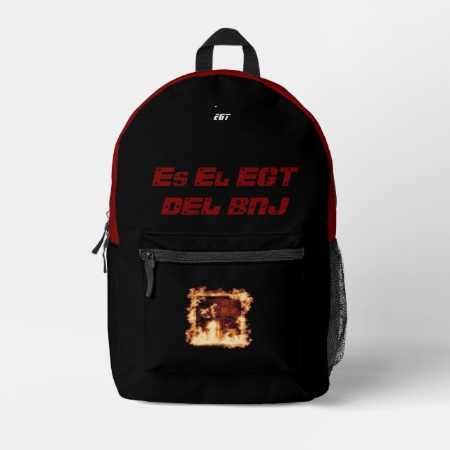 Es El EGT Del BNJ -streetwear Elgrandetoto Bedruckter Rucksack (Vorderseite)