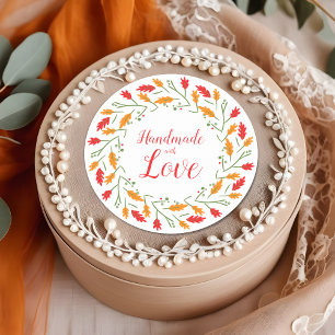 Es etikettiert Artikel Artesanos Handmade Runder Aufkleber