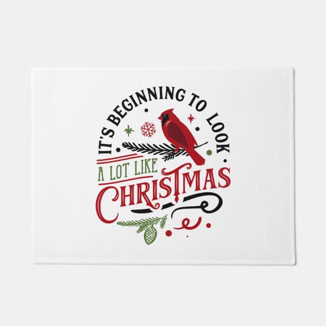 Es fängt an, viel wie Weihnachten auszusehen Fußmatte (Vorderseite)