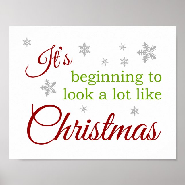 Es fängt an, viel wie Weihnachtsbanner auszusehen Poster (Vorne)