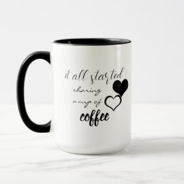 Es fing alles an, eine Tasse Kaffee zu teilen
