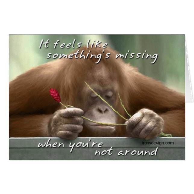 Es fühlt sich an wie etwas Vermisstes Karte (Vorderseite (Horizontal))