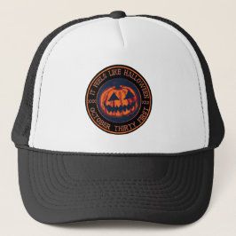 Es fühlt sich an wie Halloween-Jack - O-Lantern Truckerkappe
