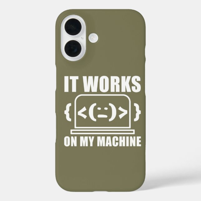 Es funktioniert auf meinem Rechner Lustiger Coder  Case-Mate iPhone Hülle (Rückseite)