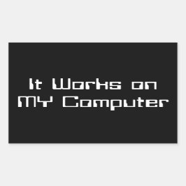 Es funktioniert mit meinem Computer Sticker art