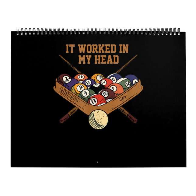 Es funktionierte in meinem Kopf Billard Geschenk 8 Kalender (Titelbild)