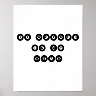 Es funktionierte in meinem Kopf - Billiard Pool Pl Poster
