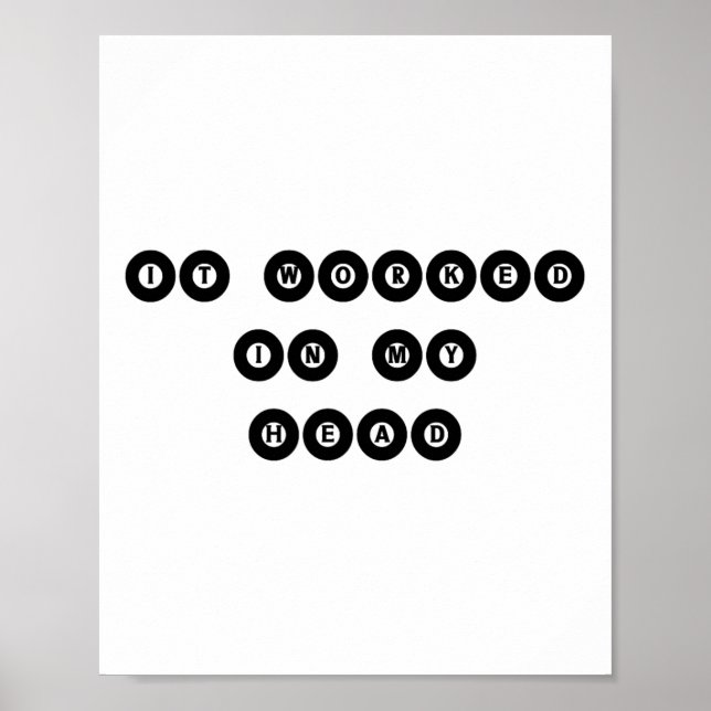 Es funktionierte in meinem Kopf - Billiard Pool Pl Poster (Vorne)