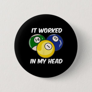 Es funktionierte in meinem Kopf Zitat Funny Billia Button