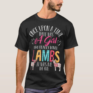 Es gab ein Mädchen, das Lämmer Schafe wirklich lie T-Shirt