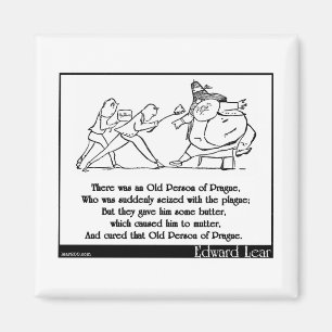 Es gab eine alte Person von Prag Magnet