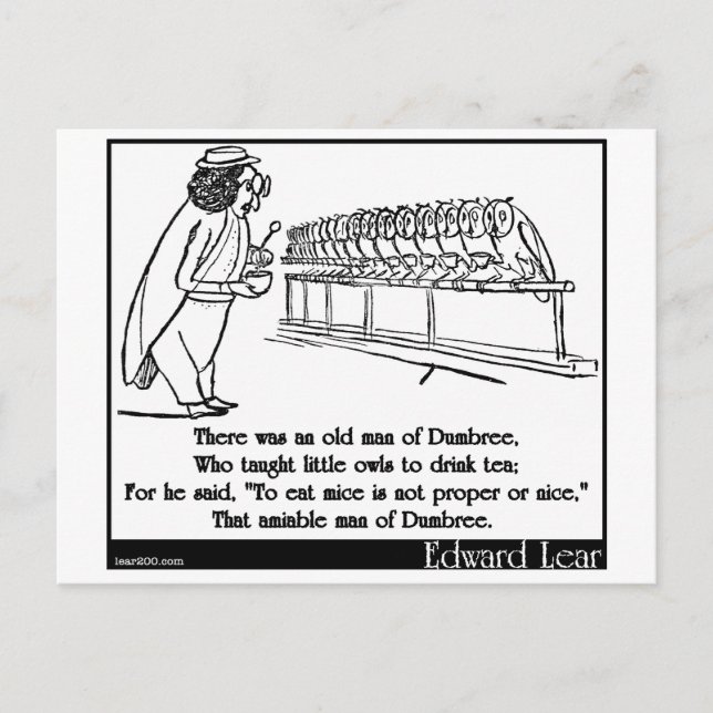 Es gab einen alten Mann aus Dumbree Postkarte (Vorderseite)