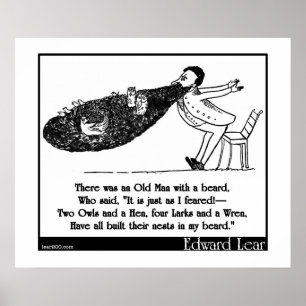 Es gab einen alten Mann mit Bart Poster